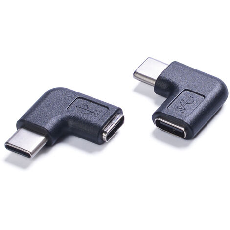 Adaptateur USB-C mâle vers femelle, rallonge coudée à 90°, adaptateur USB-C 3.2 (1/4)