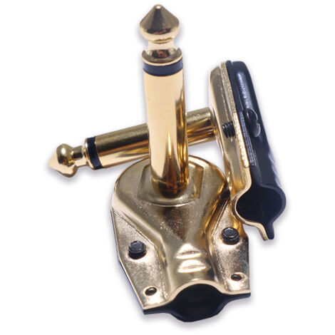 Fiche mono coudée à 90° pour guitare électrique (6,35 mm), connecteur d'amplificateur audio 2 broches (6,5 mm). (1/5)