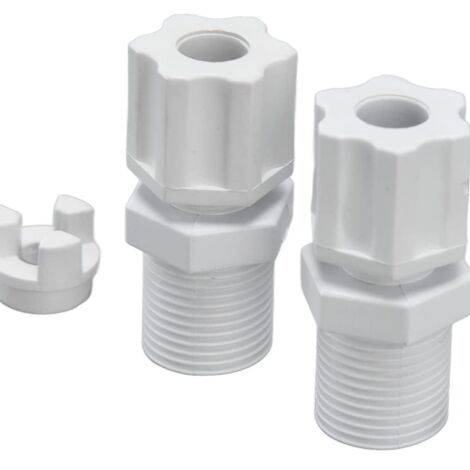 Clapet anti-retour et raccord d'entrée de 1/4 pouce compatibles avec les raccords d'entrée de chlore Hayward CLX220EA (1/5)