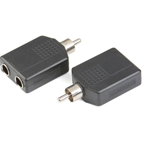 Répartiteur RCA mâle vers 2 x 6,35 mm femelles, adaptateur audio RCA mâle vers double prise femelle 6,5 mm, répartiteur 1 vers 2. (1/3)