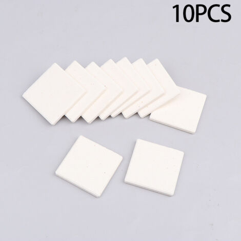 Lot de 10 supports de propagation pour coraux SPS (branches et membres cassés), avec média filtrant carré en céramique. (1/5)