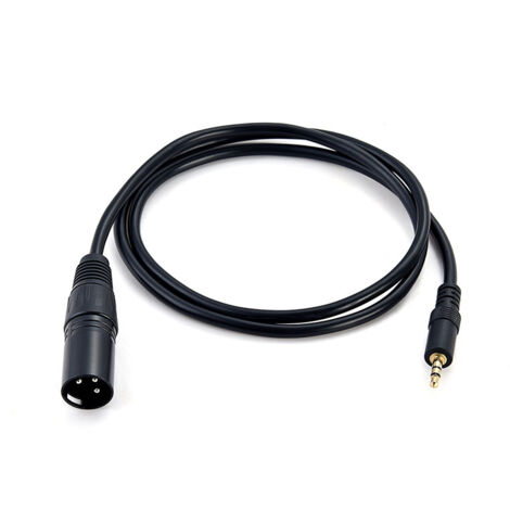 Câble mâle 3,5 mm vers XLR à 3 conducteurs, câble microphone XLR symétrique 3,5 mm. (1/5)