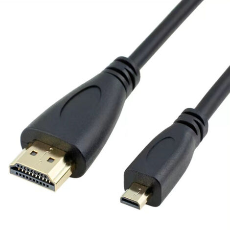 Câble adaptateur micro HDMI vers HDMI pour connecter des caméras miniatures haute définition et des tablettes. (1/5)