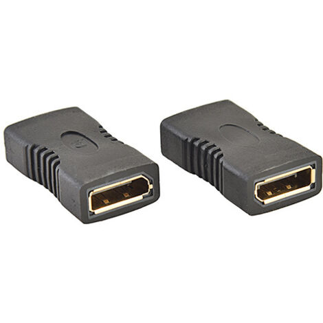 Adaptateur d'extension HDMI droit DP femelle vers femelle plaqué or haute définition 1080p DP femelle convertisseur à couverture complète (1/5)