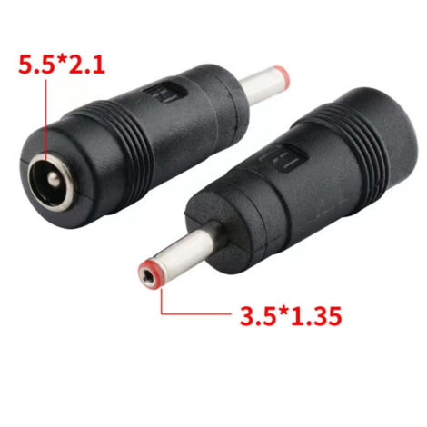 Adaptateur secteur CC : prise femelle 5,5 x 2,5 mm vers femelle 3,5 x 1,35 mm vers femelle 4,0 x 1,7 mm. (1/5)