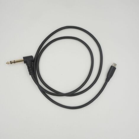 Câble adaptateur audio numérique Type-C mâle vers double canal mâle 6,35 coudé pour haut-parleurs d'ordinateur. (1/5)