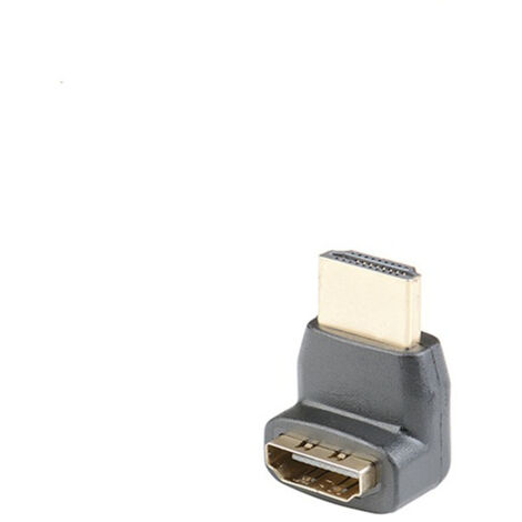 Adaptateur d'extension coudé à 270 degrés HDMI mâle vers femelle haute définition plaqué or, version 1.4, convertisseur mâle vers femelle (1/5)