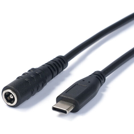 Adaptateur secteur CC, prise femelle 5,5 x 2,1 mm vers mâle USB-C, câble de charge pour téléphone/tablette, adaptateur 5521 femelle (1/5)