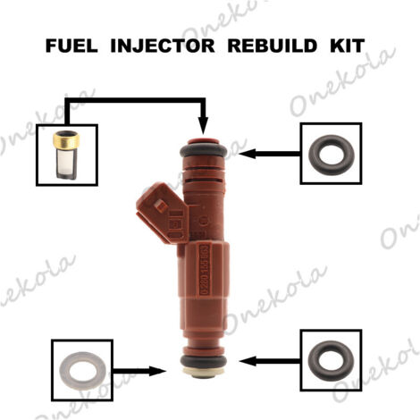 Kit de réparation de joint torique d'injecteur de carburant et filtre, compatible avec Ford Focus 2.0 0280155963 (1/2)
