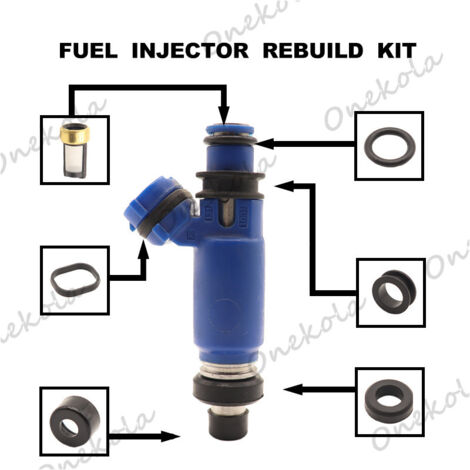 Kit de réparation d'injecteurs de carburant, joint et filtre, compatible avec les voitures Subaru, les yachts, les jet-skis et autres véhicules - kit de réparation majeur (1/2)