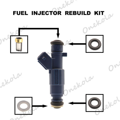 Kit de réparation de joint torique d'injecteur de carburant 0280156263 Compatible avec Chery et BYD F0 (1/2)