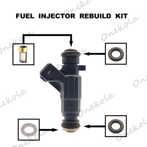 Kit de réparation de joint torique d'injecteur de carburant 0280156166 Compatible avec Mitsubishi Lancer/Sai Ma 4G15/JAC (1/2)