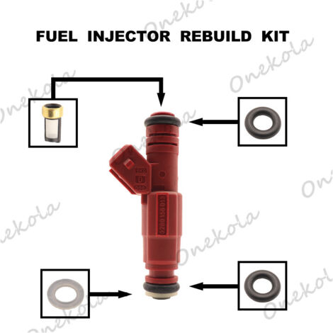 Kit de réparation de joint torique et filtre d'injecteur de carburant 0280156013, compatible avec Chevrolet, Ford et GM 5.0L. (1/2)