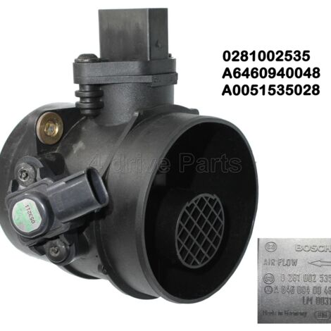 Capteur de débit d'air MAF 0281002535 A6460940048 6460940048 (1/5)