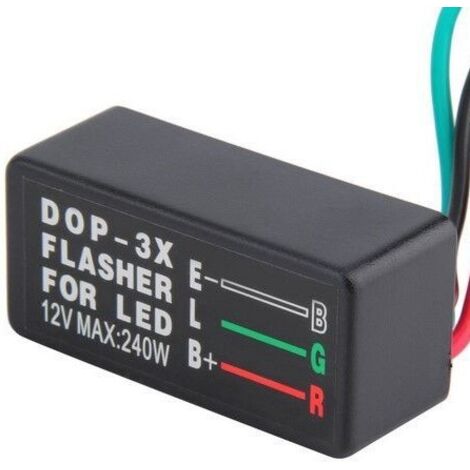 Contrôleur de clignotants LED DOP-3X pour moto et voiture, clignotant à trois fils (1/5)