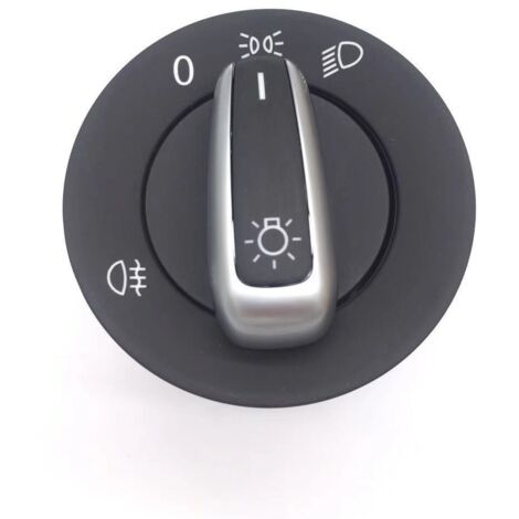 Compatible avec les Volkswagen Tiguan, Touran, Sagitar, Magotan, Golf 6 et T5 (commutateur de phares, modèle d'entrée de gamme avec un seul feu antibrouillard). (1/5)