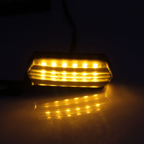 Clignotants LED modifiés de style rétro pour guidons de moto mini clignotants pour motos. (1/3)