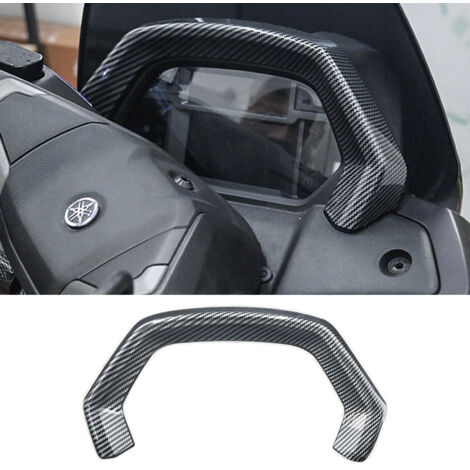 Accessoires moto pour YAMAHA NMAX TUROB V3 : cache de tableau de bord texturé en fibre de carbone, cadre décoratif et housse de protection. (1/3)