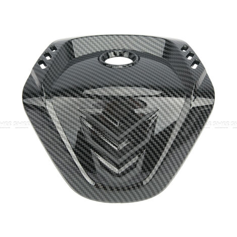 Pièces de modification extérieure imprimées par transfert d'eau en fibre de carbone pour les embouts de guidon du scooter Yamaha NMAX155 2020-2023. (1/2)