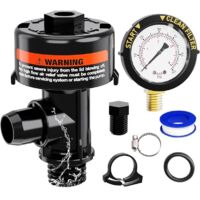 Soupape de purge d'air manuelle avec manomètre de remplacement Pentair 98209800, soupape de purge durable à haut débit