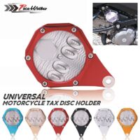 Plaque d'immatriculation pour moto, plaque décorative, plaque d'immatriculation pour véhicule électrique, plaque d'identification universelle, plaque d'immatriculation pour véhicule à moteur, disque f