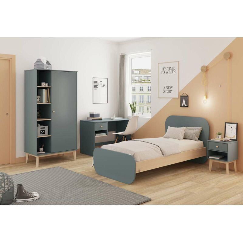 Cama nido juvenil con frontal Start, 199x60x98 cm - Mueblam