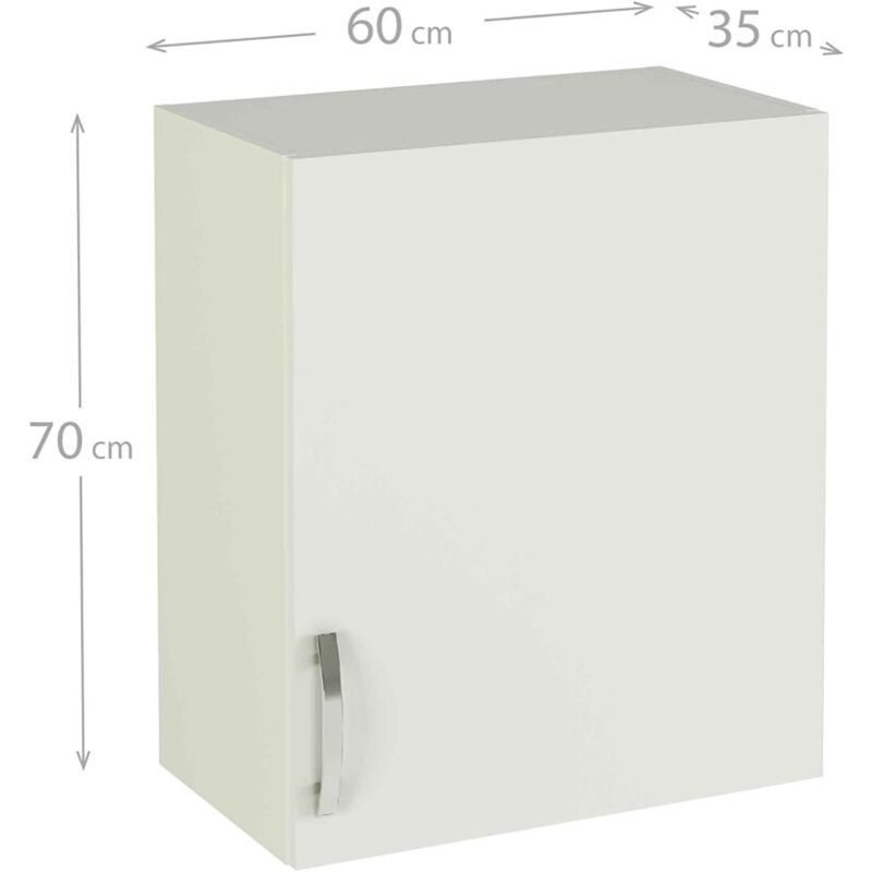Mueble cocina para colgar con 1 puerta en roble cortez. 70 cm(alto)40  cm(ancho)33 cm(largo)