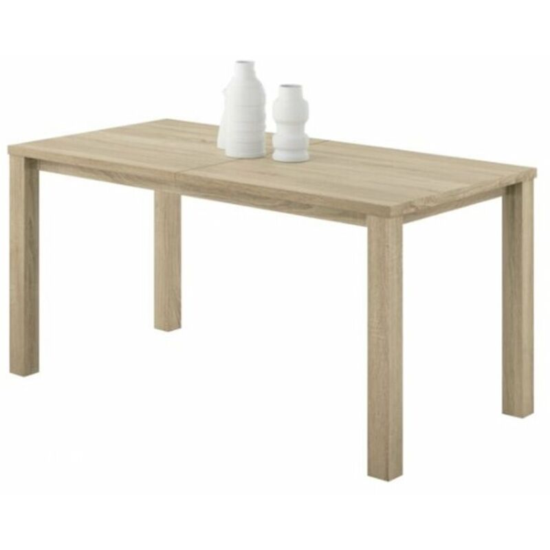 Mesa extensible color cambrian 140/195 cm (largo) x 80 cm (ancho) x 75 cm (alto)