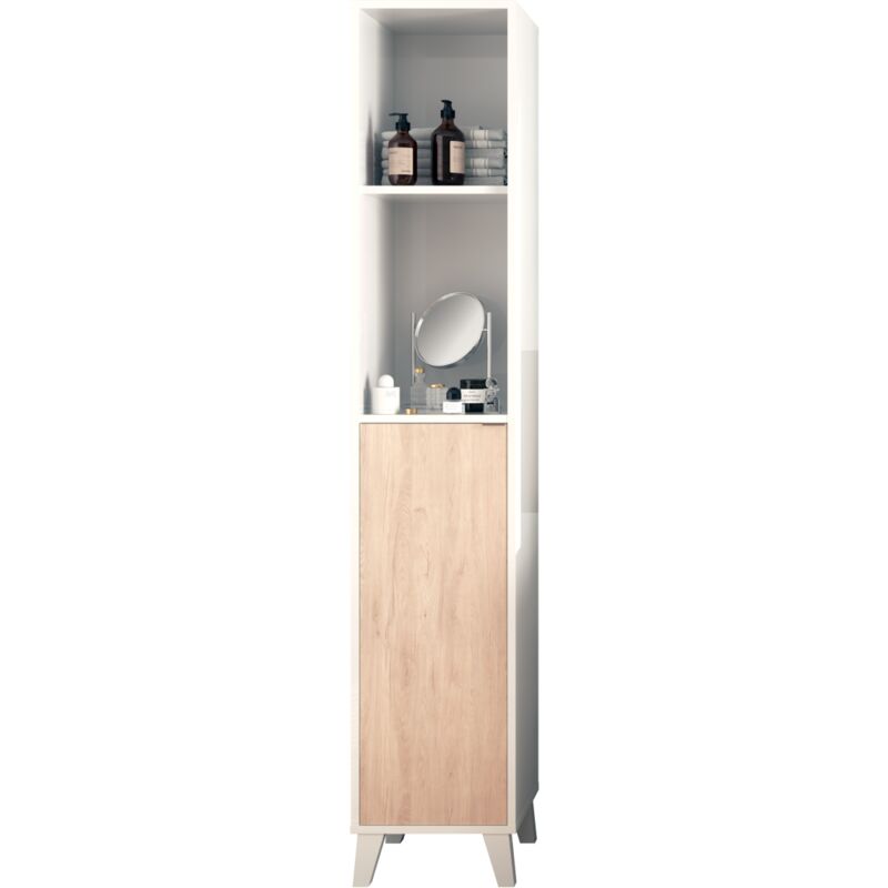 Columna para baño Sintra en acabado blanco/aurora 177 cm(alto)36 cm(ancho)33 cm(largo) Color BLANCO-AURORA