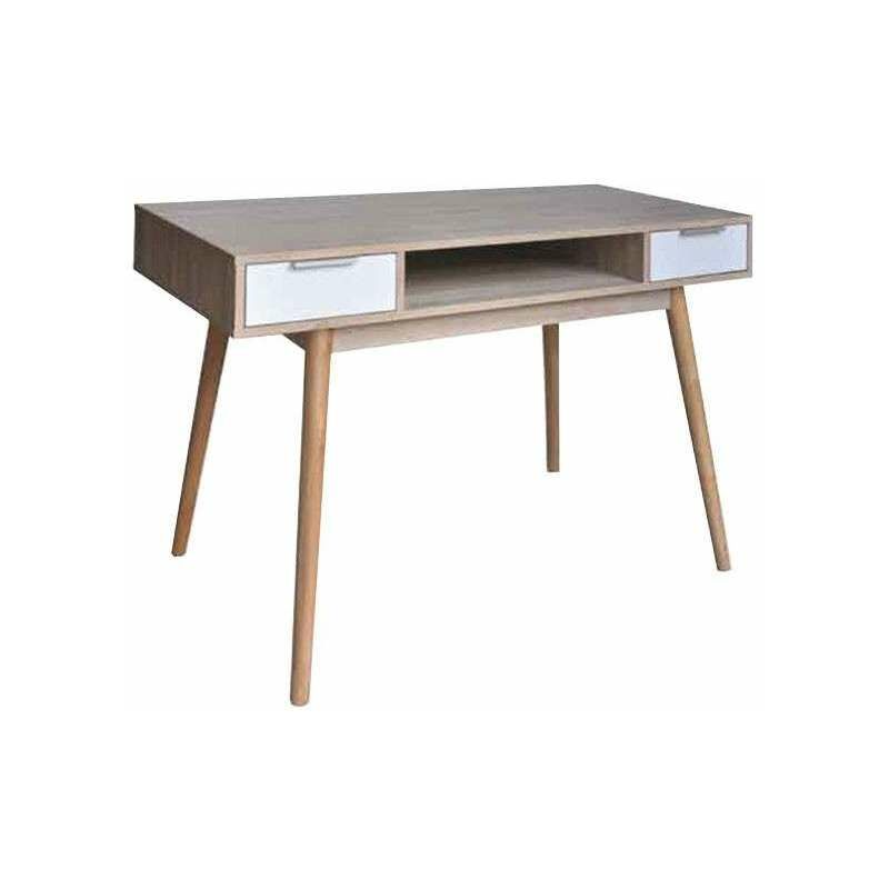 Mesa despacho moderna combinada en dos colores 78 cm(alto)120 cm(ancho)55 cm(largo) Color CAMBRIAN-BLANCO