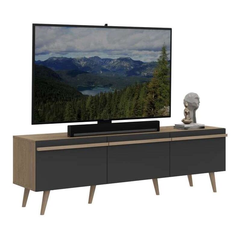 Mueble para televisión Md-Barbate en acabado blanco 49cm(alto) 136cm(ancho)  39cm(largo)