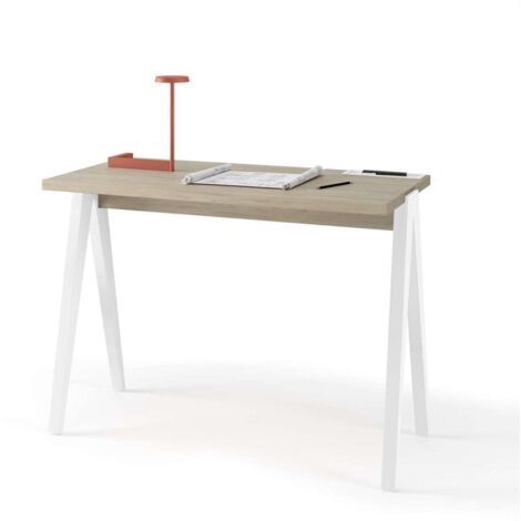 Mesa estudio Mod-629 acabado roble/blanco, 47x 107 x 78 cm (fondo x ancho x alto) (1/5)