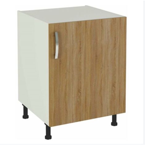 Mueble cocina con una puerta en roble cortez. 83 cm(alto)60 cm(ancho)58 cm(largo)