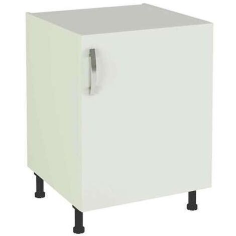 Mueble cocina con una puerta en blanco. 83 cm(alto)60 cm(ancho)58 cm(largo)