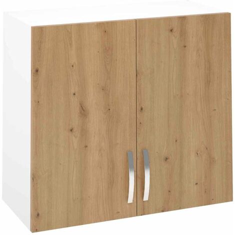 Mueble cocina para colgar con 2 puertas en roble albar. 70 cm(alto)80 cm(ancho)33 cm(largo)