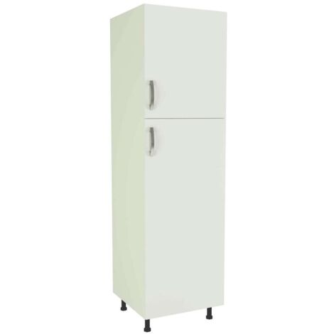 Columna de cocina de 2 puertas en blanco. 213 cm(alto)60 cm(ancho)60 cm(largo)
