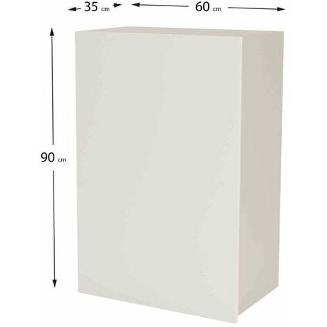 Mueble de cocina bajo cacerolero en gris cream y blanco mate. 85 cm(alto)80  cm(ancho)60 cm(largo) Color BLANCO MATE