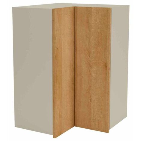 Mueble cocina alto de rincón con acabado color roble vega, 90 cm(alto)63x63 cm(ancho)35 cm(largo)