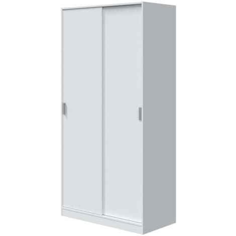 Armario ropero puertas correderas blanco. 200cm(alto). 100cm(ancho). 50cm(fondo).