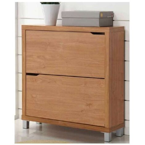 Zapatero 2 puertas kubox acabado maple, 79 cm(ancho) 84 cm(altura) 24 cm(fondo) (1/2)