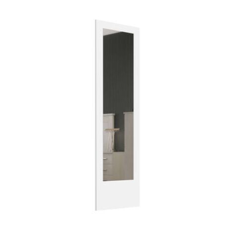 Espejo vestidor para dormitorio modelo Kansas acabado blanco, 50cm(ancho) 194cm(alto) 1.6cm(fondo). (1/4)
