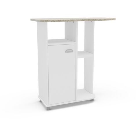 Mueble planchador Md-Asfeld2 acabado blanco, 91cm(alto) 90.5m(ancho) 36.5m(largo)