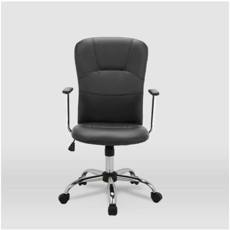 Silla de oficina Magali acabado negro. Alto: 98.5/107.5cm Ancho: 56cm Fondo: 59cm. (1/5)