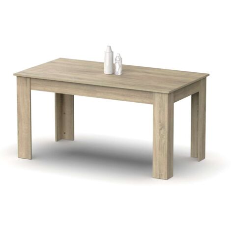 Mesa fija Kia para salón, cocina acabado roble cambrian, 77 cm(alto)140 cm(ancho)80 cm(largo) (1/4)