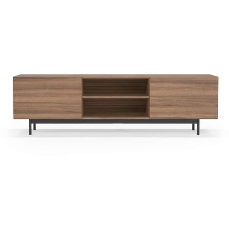 Mueble bajo televisión Md-608-2 en color nogal, 52cm(alto) 180cm(ancho) 43cm(largo) (1/4)