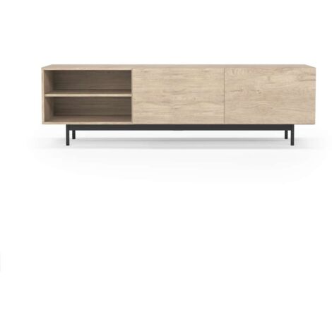 Mueble bajo televisión Md-608-1 en color roble, 52cm(alto) 180cm(ancho) 43cm(largo) (1/3)