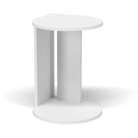 Mesa velador 540 para salón acabado blanco, 62cm(alto) 46cm(ancho) 55cm(largo) (1/3)