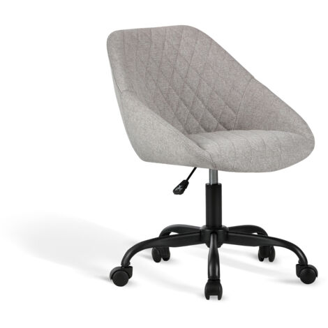 Silla despacho giratoria elevable acabado gris claro, 58m(ancho) 74/84cm(altura) 60cm(fondo) (1/5)