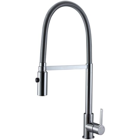 Grifo Monomando Fregadero Columna Londres cromo. 54.5cm(alto) 21cm(largo). (1/2)
