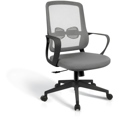 Silla despacho giratoria elevable acabado gris/negro, 66m(ancho) 97/105cm(altura) 61cm(fondo) (1/5)
